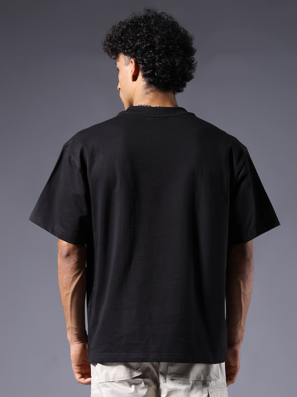 Panther Embroidered Men Premium Oversized Terry T-shirt