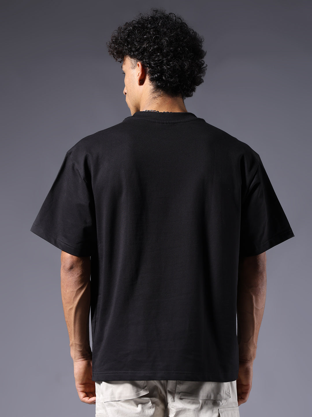 Panther Embroidered Men Premium Oversized Terry T-shirt