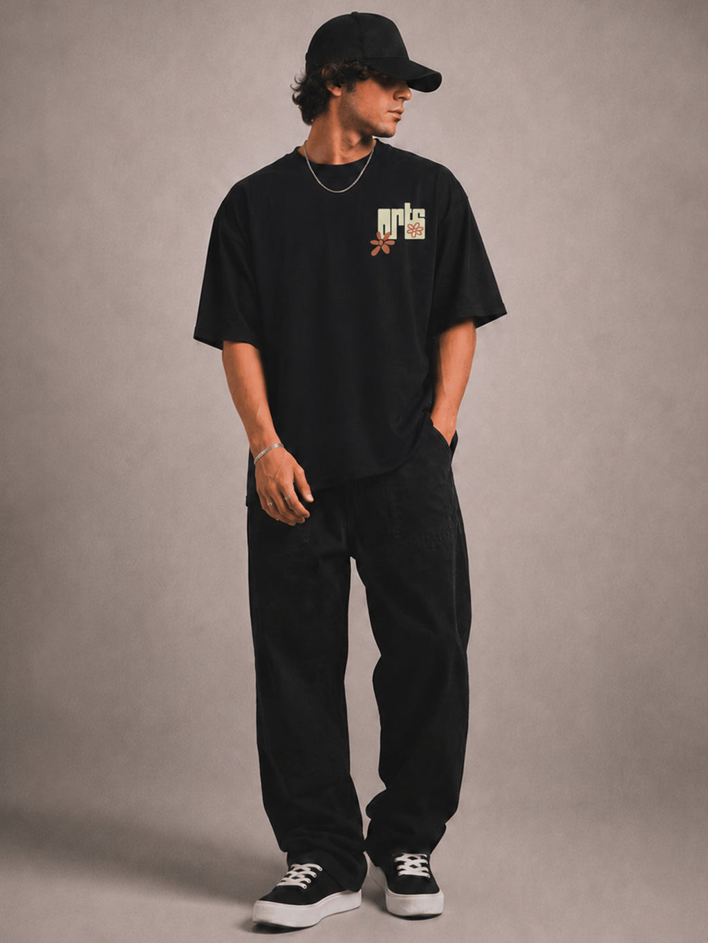 ARTS Men Printed Oversized T-Shirt