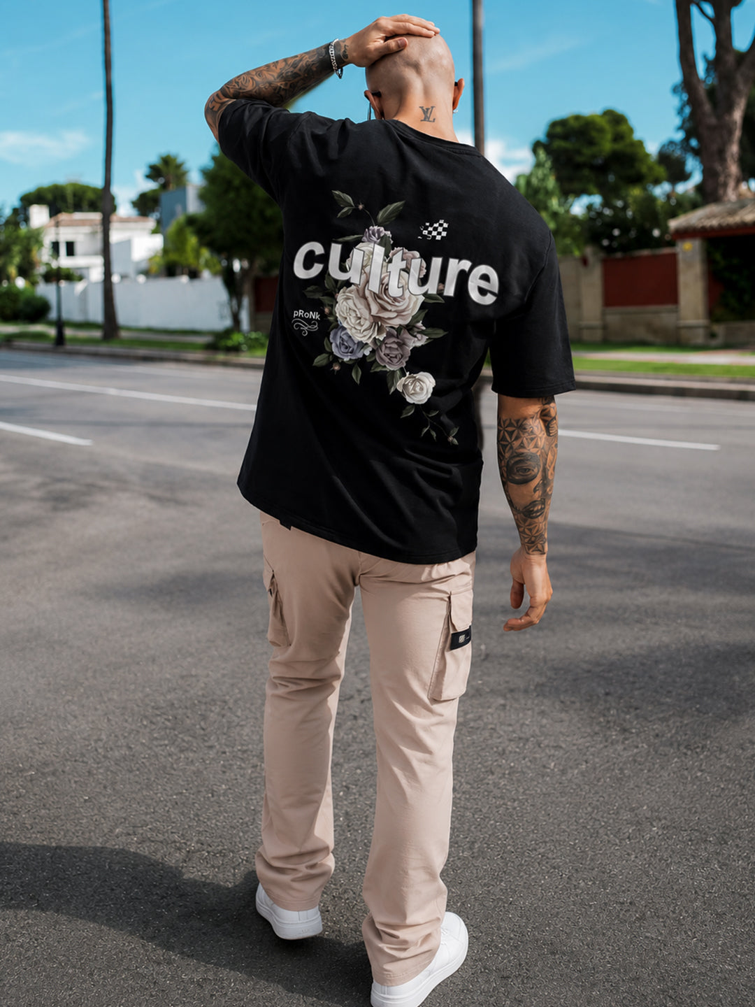 CULTURE Men Printed Oversized T-Shirt