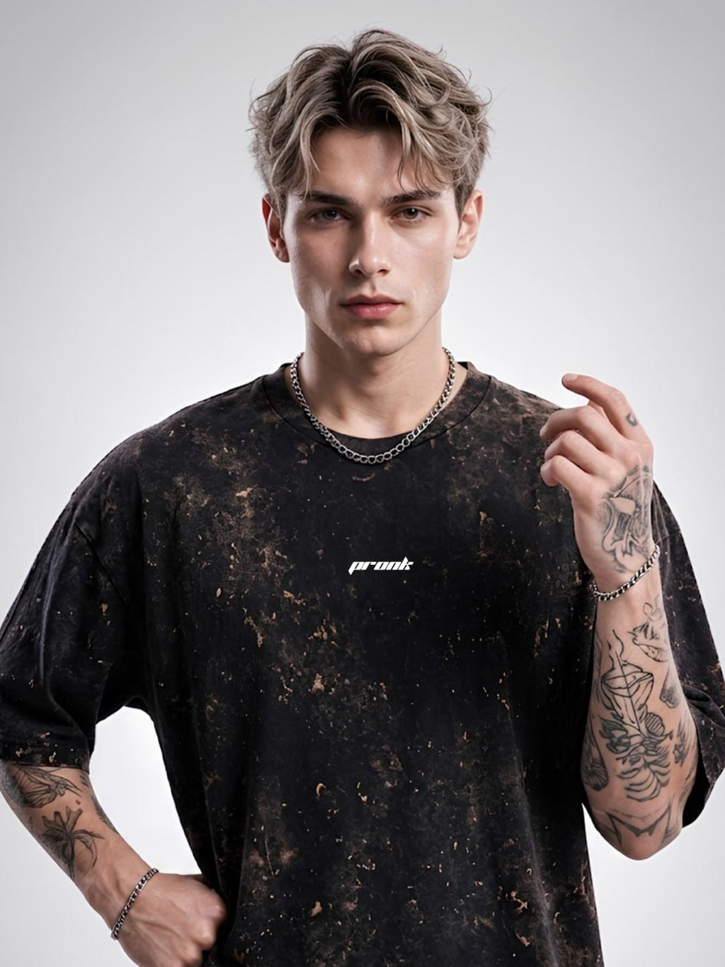FADED DREAMS Men Retro Wash Oversized T-Shirt