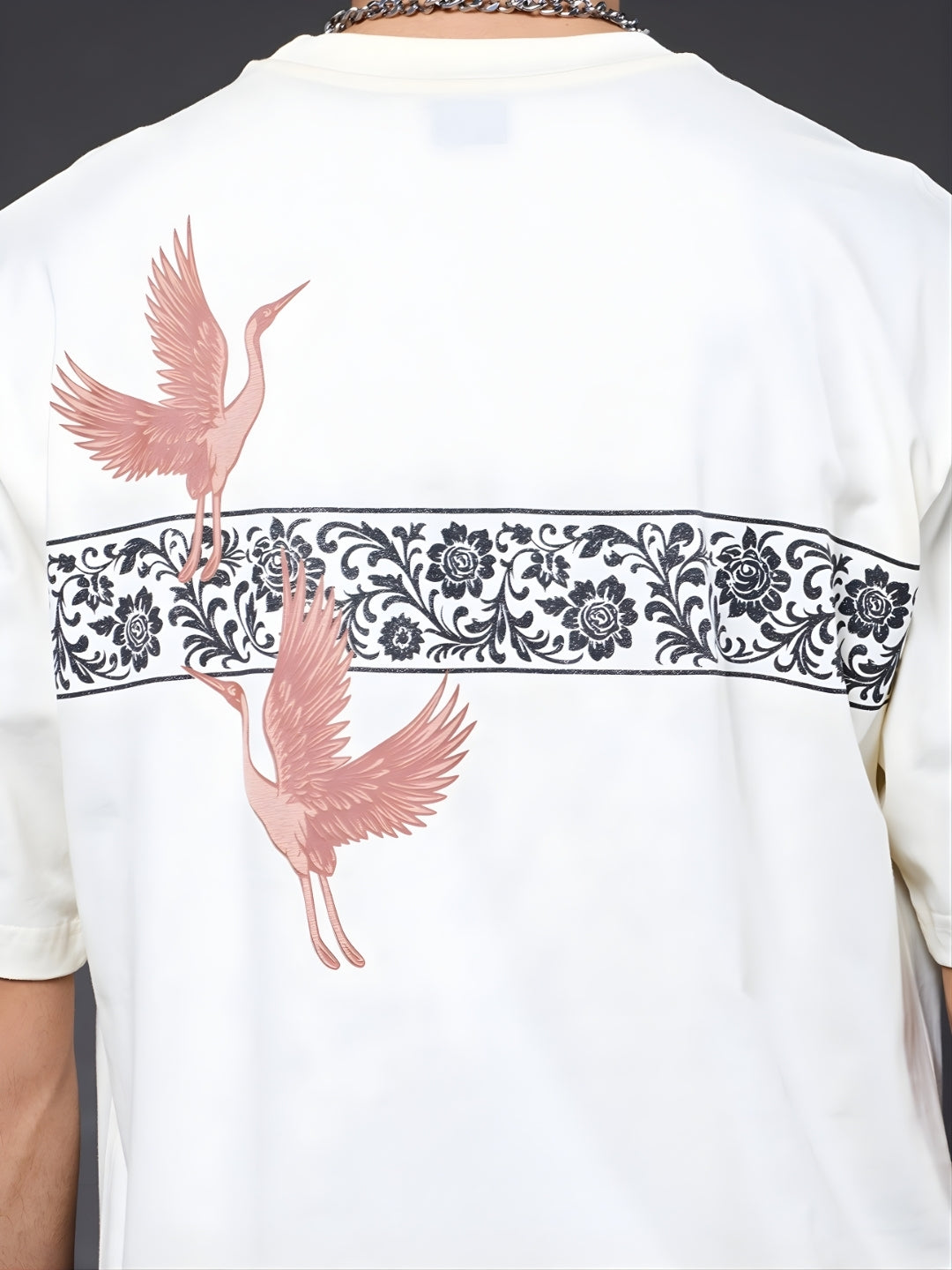 Mandala Roots Printed Men Premium Oversized T-Shirt