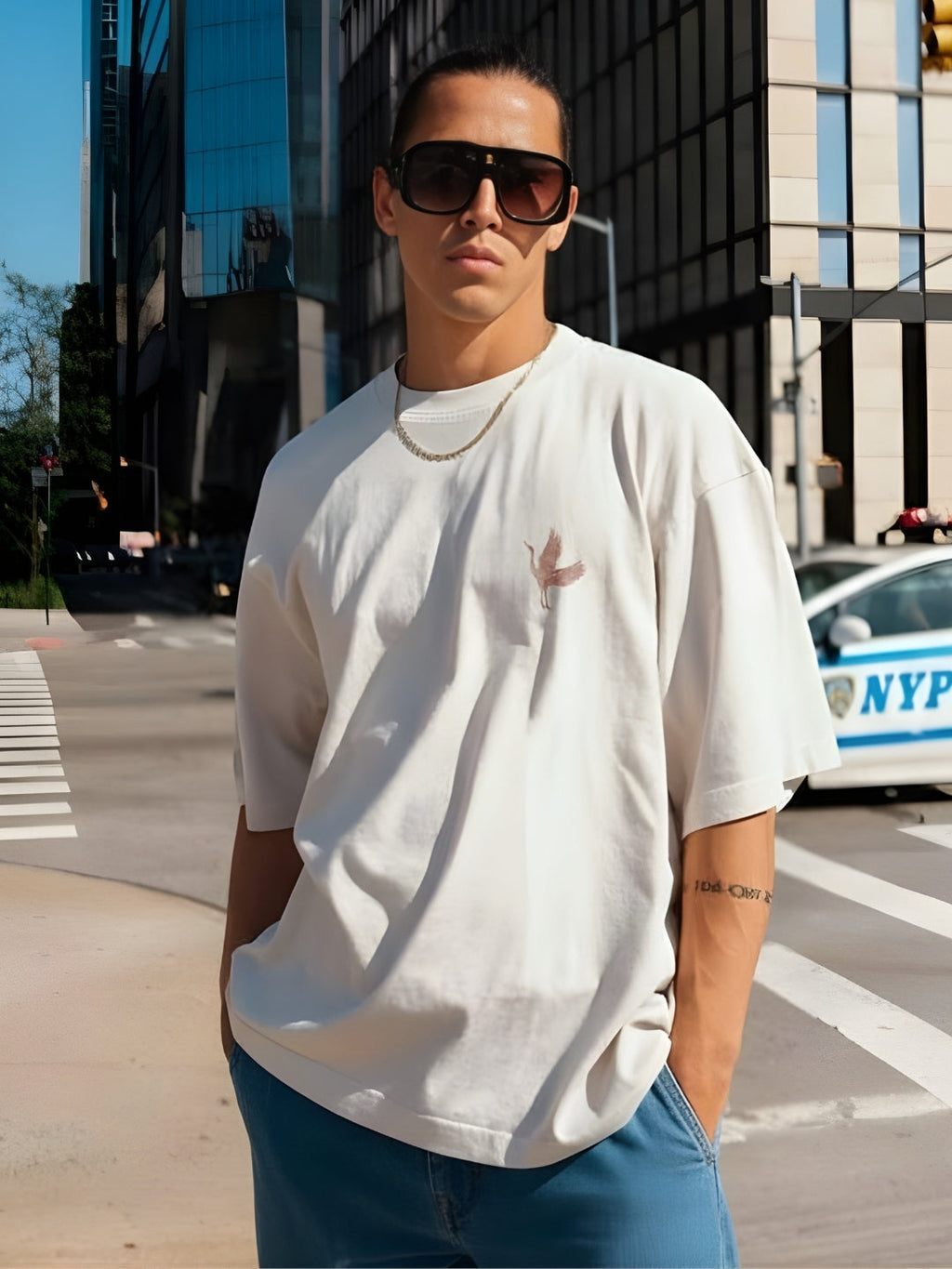 Mandala Roots Printed Men Premium Oversized T-Shirt