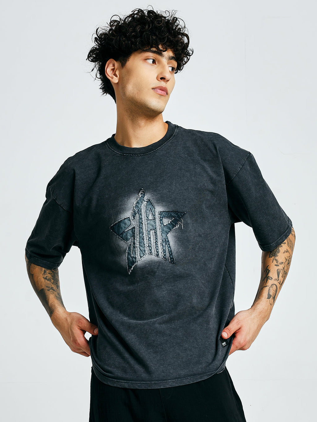 Men Premium Retro Wash Oversized Terry T-shirt