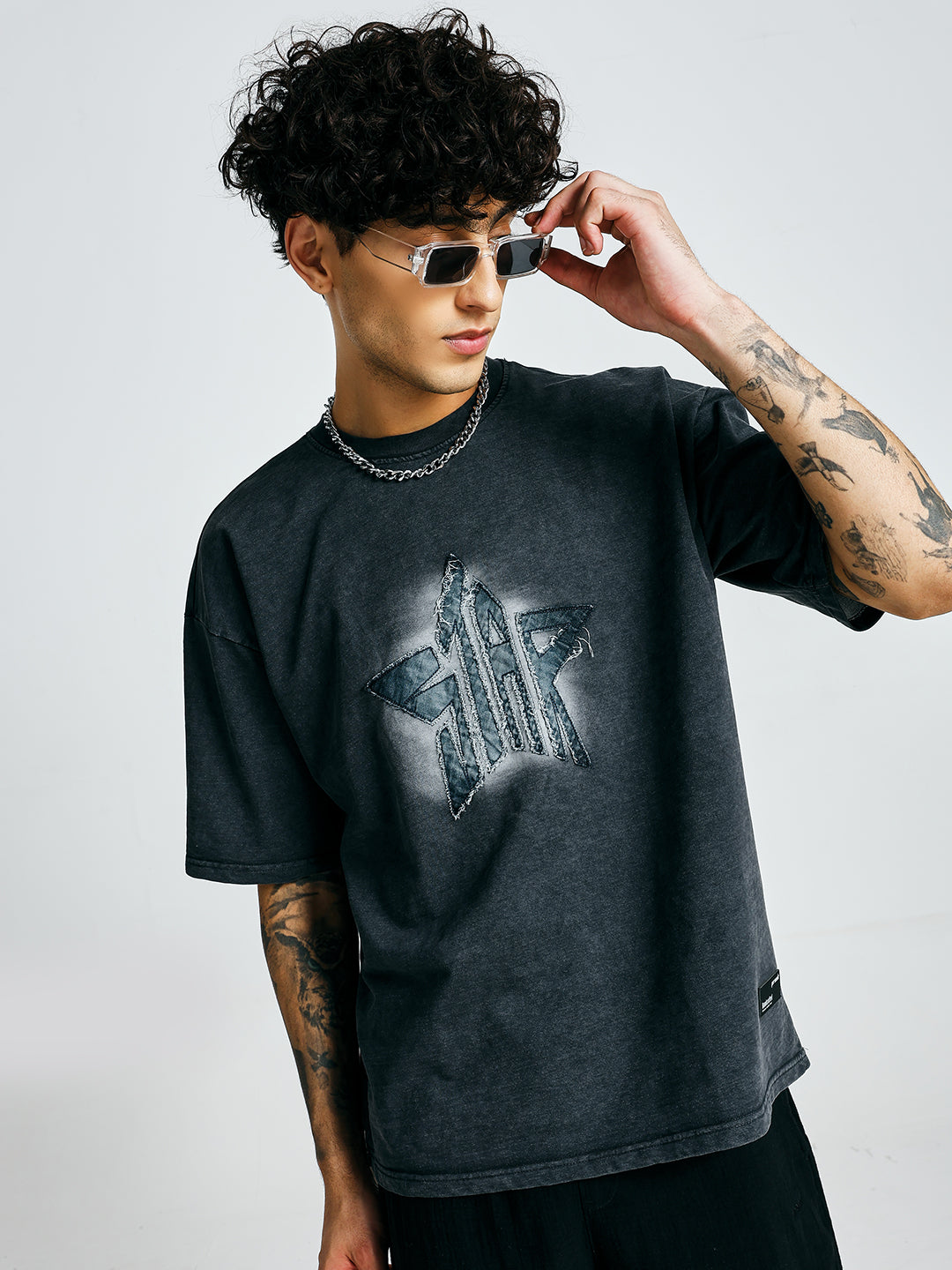 Men Premium Retro Wash Oversized Terry T-shirt