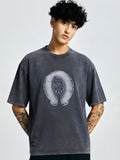 Men Premium Retro Wash Oversized Terry T-shirt