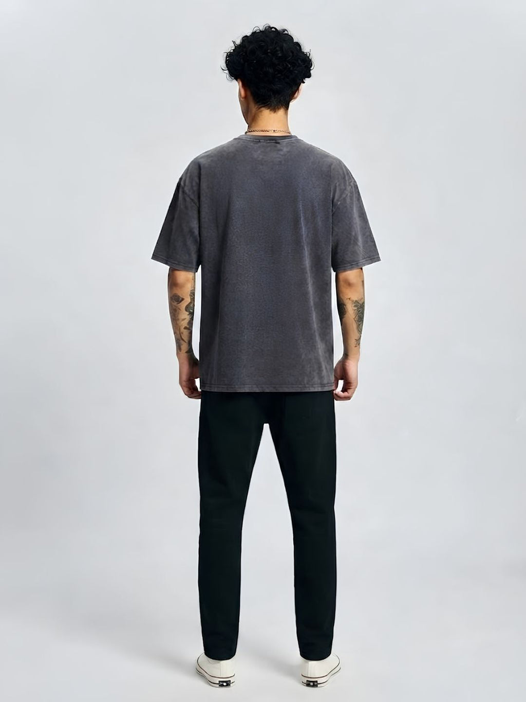 Men Premium Retro Wash Oversized Terry T-shirt